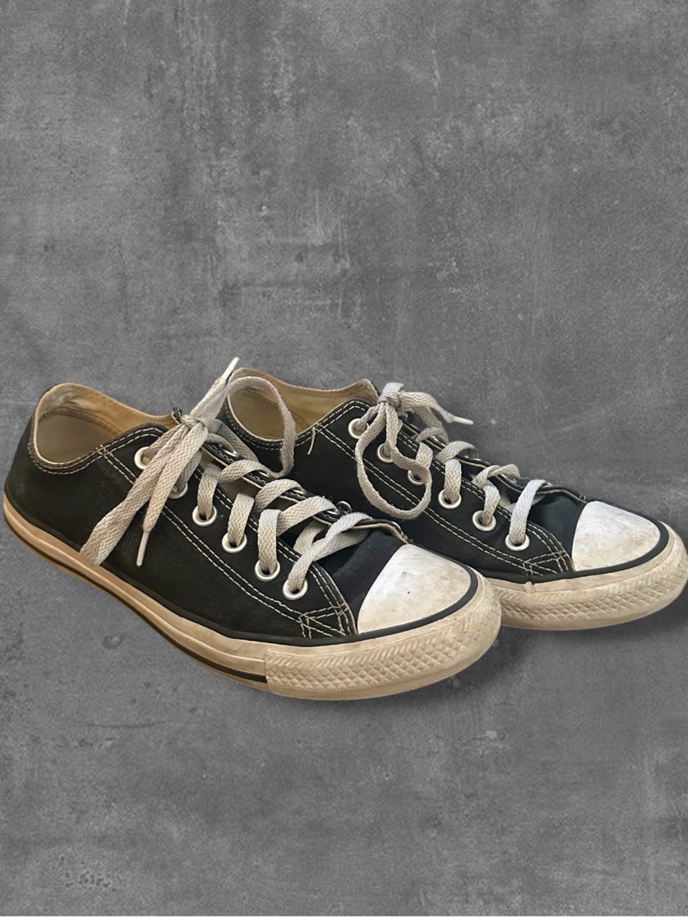 Converse Women’s Low Top Canvas Sneakers in Black
